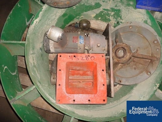 8" Rotolok, Carbon Steel Rotary Air Lock, 8" x 8" inlet/outlet, .5 HP, 575 V. motor drive, #45280 - Image 1