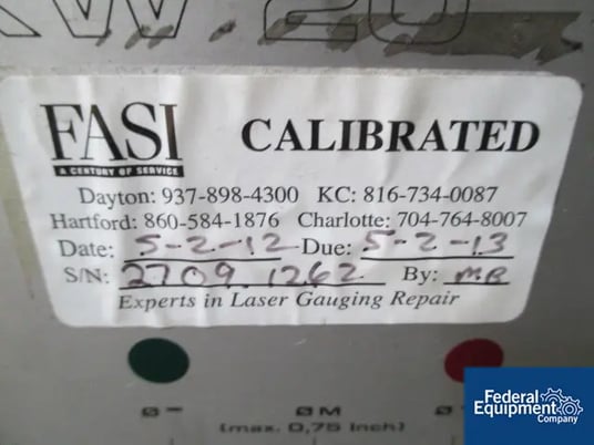 Zumbach #KW20, surface fault detector, 2.5" W apperture w/2" W opening, idler rollers, serial #2709.1262 - Image 4