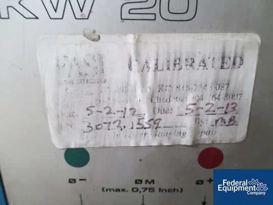 Zumbach #KW20, surface fault detector, 2.5" W apperture w/2" W opening, idler rollers, serial #3072-1559 - Image 4