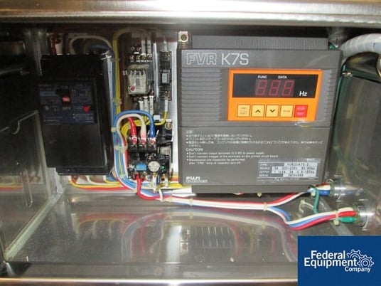 LCI Fuji Paudal #DG-L1/QJ-230, Extruder Marumerizer, Stainless Steel, 1-jktd./1-unjacketed barrels, 230 V - Image 4