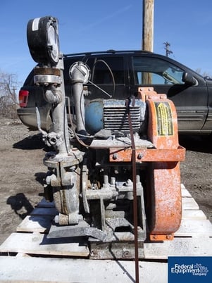 Warman #AH-Rubber, Carbon Steel centrifugal slurry pump, removeable rubber liner, 2" in/2" outlets, belt - Image 1