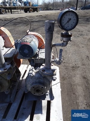 Warman #AH-Rubber, Carbon Steel centrifugal slurry pump, removeable rubber liner, 2" in/2" outlets, belt - Image 2