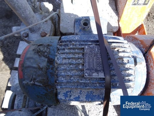 Warman #AH-Rubber, Carbon Steel centrifugal slurry pump, removeable rubber liner, 2" in/2" outlets, belt - Image 5