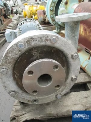 Worthington, Stainless Steel, 2" inlet, 1.5" outlet, 5 HP, 220/440 V. explosion proof drive on unitized base - Image 2