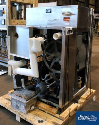 Huber #WFS/G15H, stopper washer, 304SS, 92 liter drum capacity, 33 lb.max.product capacity, 23" - Image 4