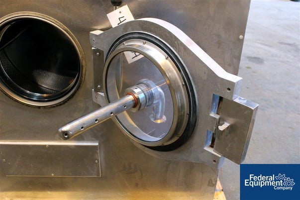 Huber #WFS/G15H, stopper washer, 304SS, 92 liter drum capacity, 33 lb.max.product capacity, 23" - Image 7
