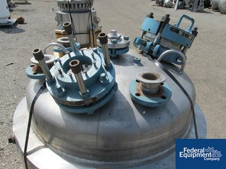 100 gallon Pfaudler, 316 Stainless Steel, 32" dia.x 25" str.side, dish top/bttm, 50 psi & FV @ 350°F int - Image 5
