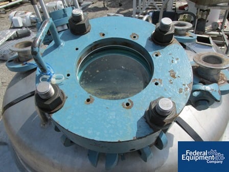 100 gallon Pfaudler, 316 Stainless Steel, 32" dia.x 25" str.side, dish top/bttm, 50 psi & FV @ 350°F int - Image 6