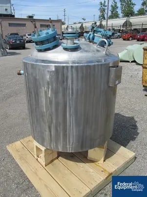 100 gallon Pfaudler, 316 Stainless Steel, 32" dia.x 25" str.side, dish top/bttm, 50 psi & FV @ 350&deg;F int - Image 2