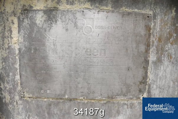 76" Dorr Oliver #120, Tri-Screen DSM, 76" H x 76" width, Stainless Steel, serial #50949-3, #46929 - Image 7