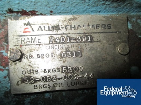 Allis-Chalmers #F4D1-391, Stainless Steel centrifugal pump, 40 HP motor, #46832 - Image 4