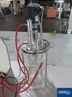B Braun BioStat B #088840334, 8-liter glass jacketed, 3-tier 6-bld.paddle Stainless Steel agit, baffle - Image 7