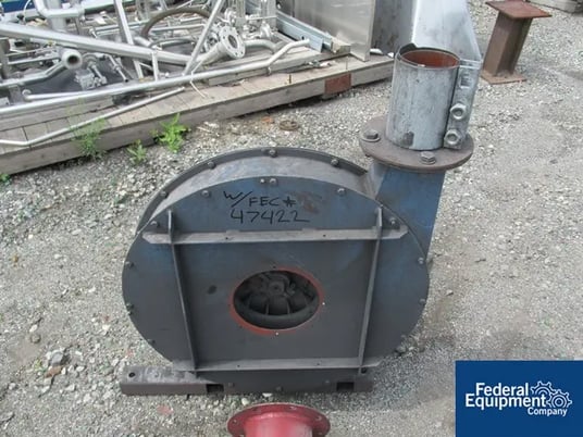 Trojan Fans, Carbon Steel Blower, Size 5.0.5.A, Series MPR, 6.3 KW, 3515 RPM, 440 V., s/n #01024, #47422 - Image 2