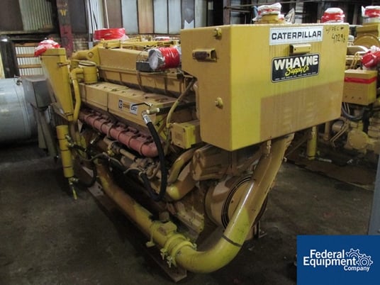 750 KW Caterpillar #D349, SRCR, 938 KVA, diesel fired, 230/460 Volts, 1800 RPM, 280 gal.C/S day tank, #47296 - Image 4