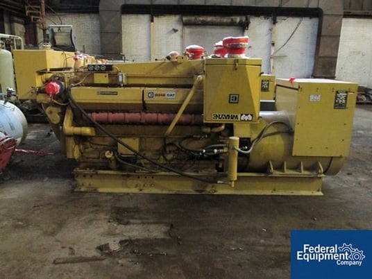 750 KW Caterpillar #D349, SRCR, 938 KVA, diesel fired, 1100 HP, 16 cyl.eng, 1800 RPM, 280 gal.C/S tank, 705.4 - Image 1