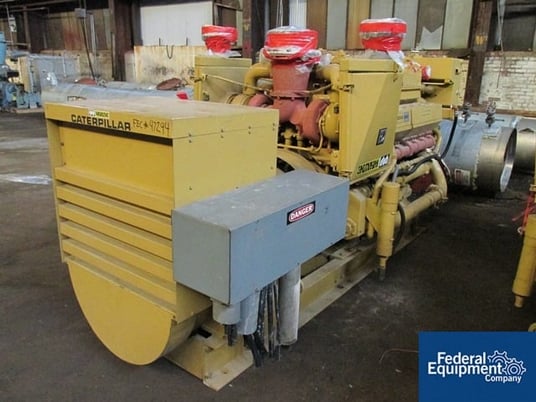 750 KW Caterpillar #D349, SRCR, 938 KVA, diesel fired, 1100 HP, 16 cyl.eng, 1800 RPM, 280 gal.C/S tank, 705.4 - Image 3
