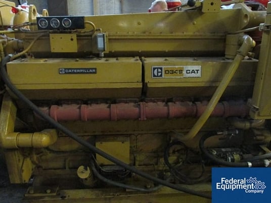 750 KW Caterpillar #D349, SRCR, 938 KVA, diesel fired, 1100 HP, 16 cyl.eng, 1800 RPM, 280 gal.C/S tank, 705.4 - Image 6