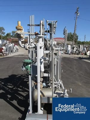 94 ACFM, Busch #AC200, 10 HP, 480 V.motor, Ftybe(2) 12" dia.x 21" L Stainless Steel receivers, ITT cond.150 - Image 2