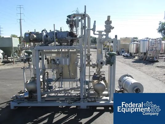 94 ACFM, Busch #AC200, 10 HP, 480 V.motor, Ftybe(2) 12" dia.x 21" L Stainless Steel receivers, ITT cond.150 - Image 3