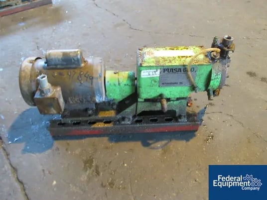 1.5" Pulsafeeder #680-S-E, Stainless Steel pump head, flow to 32.6 GPH, 100 psig, .5 HP, 115/208-230 V. - Image 1