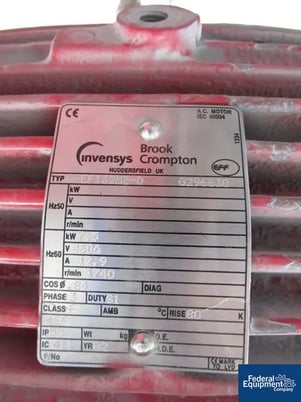 60/10 HP Joshua Greaves #D/Action, dual shaft, Stainless Steel, 45 KW, 460 V., 1770 RPM explosion proof - Image 6