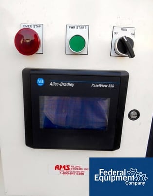 AMS #SA-110, semi-auto filler, Stainless Steel, servo dr.main auger, A-B PLC, oper.HMI interface, 110 - Image 4