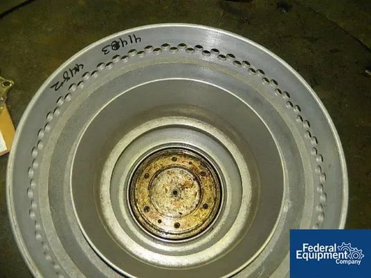 Blown Film Die, Gloucester, 6", fixed cart w/plenum, dual lip air ring, die mfd.1991, air ring mfd.2001, lab - Image 2