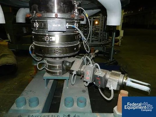 Blown Film Die, Gloucester, 6", fixed cart w/plenum, dual lip air ring, die mfd.1991, air ring mfd.2001, lab - Image 3