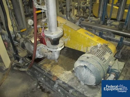 2 GPM, Lobeflo, Stainless Steel Rotary Lobe Pump, 2" inlet & outlet on base, 7.5 HP motor, serial #321215A - Image 1