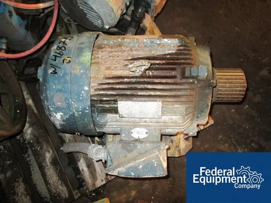 2 GPM, Lobeflo, Stainless Steel Rotary Lobe Pump, 2" inlet & outlet on base, 7.5 HP motor, serial #321215A - Image 3