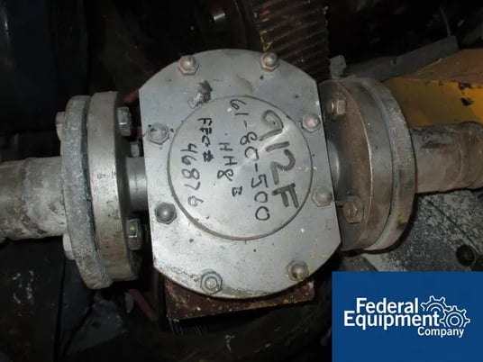 Lobeflo #SR/3/0387D/3A, Stainless Steel Rotary Lobe Pump, 3" in & out, on base, 7.5 HP, 460 V., motor, serial - Image 3