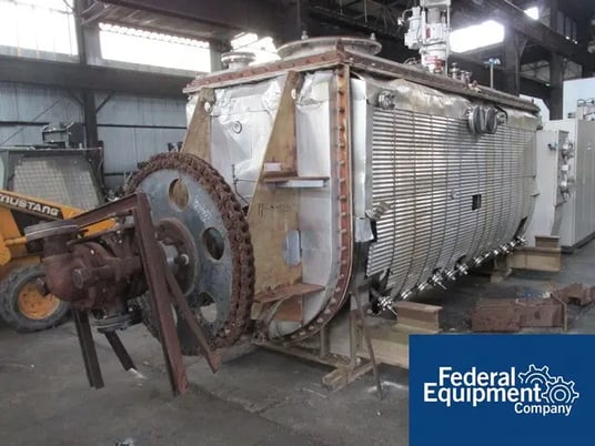 48" x 180" Hosokawa Bepex #TDJS-48-15, Stainless Steel, 48" dia.x 15' L screw, 75 psi & FV @ 600&deg;F, rotor @ - Image 2