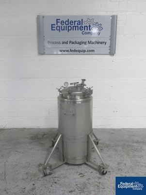 52.8 gallon Conecraft, 200 liter receiver tank, 304 Stainless Steel, 8 psi, #2652-26 - Image 1