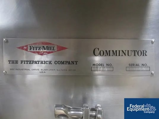 Fitzpatrick #D6A Fitzmill, Stainless Steel, containment, #2789-8 (2 available) - Image 2