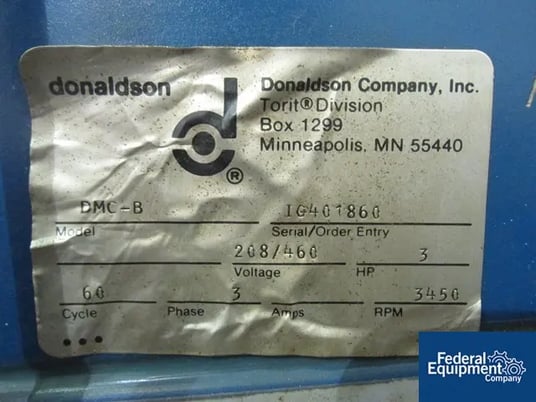 800 cfm Torit Dryflo #DMC-B, Carbon Steel mist collector, 82 sq.ft., 1.5 HP, #2647-3 - Image 7