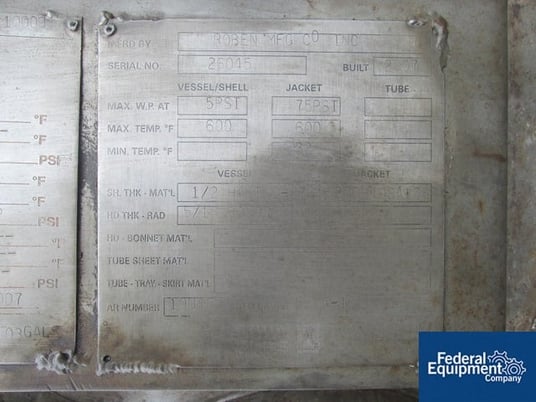 100 gallon 5 psi, Roben Stannic tank, #2733-10 - Image 4