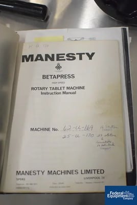 Manesty #Betapress, #2854-5 - Image 6