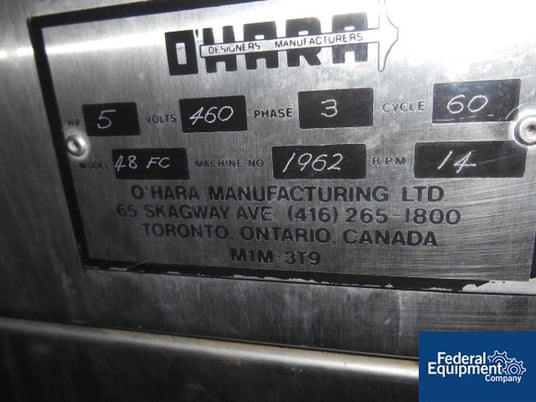 48" O' Hara #Fastcoat coating pan, Stainless Steel, #2667-18 - Image 2