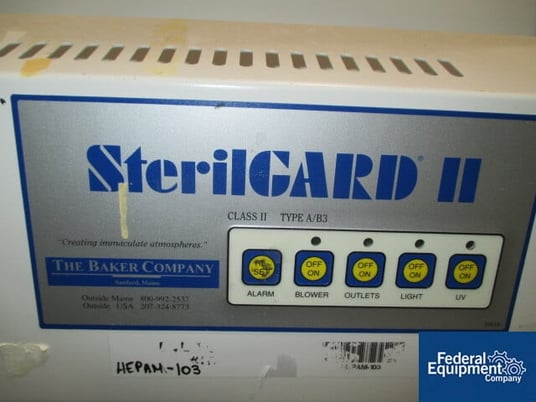 Steril Guard Bio Safety Hood #SG600, 77" W x 34" D x 24" H, with blower & lights, 110 V., serial #65035 - Image 4