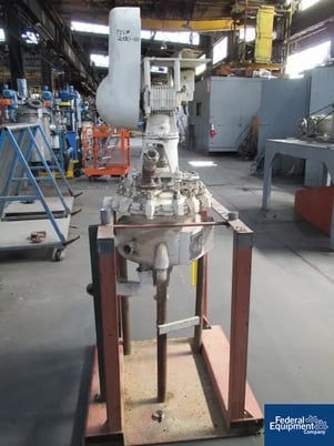 5 gallon Pfaudler, glass lined reactor, 25/150 psi, jacketed, reglassed by Pfaudler 1993, #2930-123 - Image 5