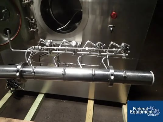 52" Vector #VHC-130STL, Stainless Steel perforated coating pan, 2007, #2927-7, 2007 - Image 8