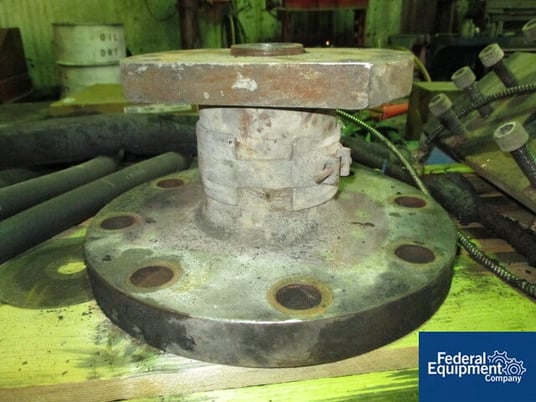 10" Ribbon slot die, fed from 1.5" heated feed throat, 8.5" diameter feed side, #12843-4 - Image 4