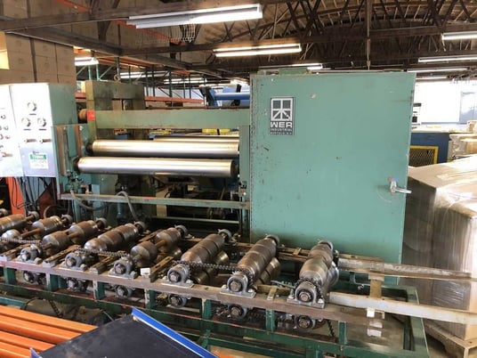 Memco #50, embosser, 48" x .060", 50 ton hydraulic pressure, 60" passline rolls - Image 1
