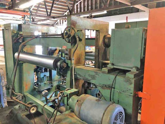 Memco #50, embosser, 48" x .060", 50 ton hydraulic pressure, 60" passline rolls - Image 3