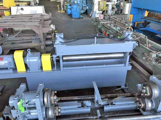 60" x .250" Rowe, pinch roll, 62.5" between housing, 7" diameter rolls, 25 HP DC, 1750 RPM, 1993 - Image 2