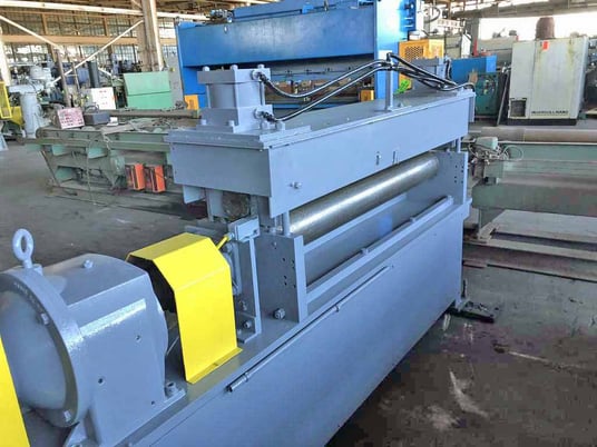 60" x .250" Rowe, pinch roll, 62.5" between housing, 7" diameter rolls, 25 HP DC, 1750 RPM, 1993 - Image 4