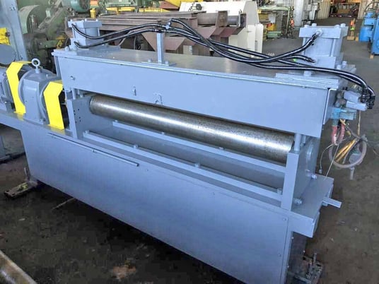 60" x .250" Rowe, pinch roll, 62.5" between housing, 7" diameter rolls, 25 HP DC, 1750 RPM, 1993 - Image 5