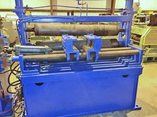 54" Loopco, slitter entry unit, pinch rolls, side guides - Image 1