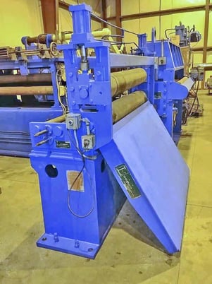 54" Loopco, slitter entry unit, pinch rolls, side guides - Image 2