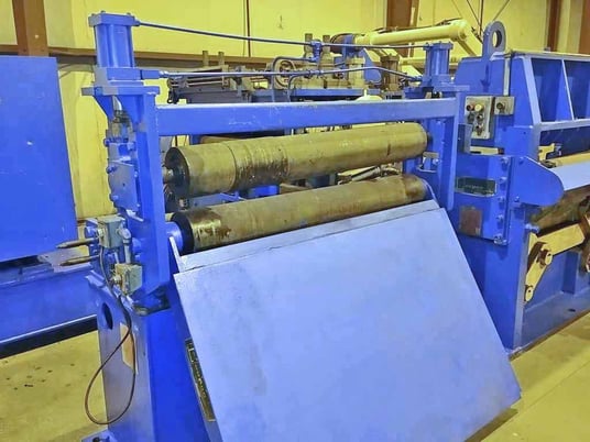 54" Loopco, slitter entry unit, pinch rolls, side guides - Image 3